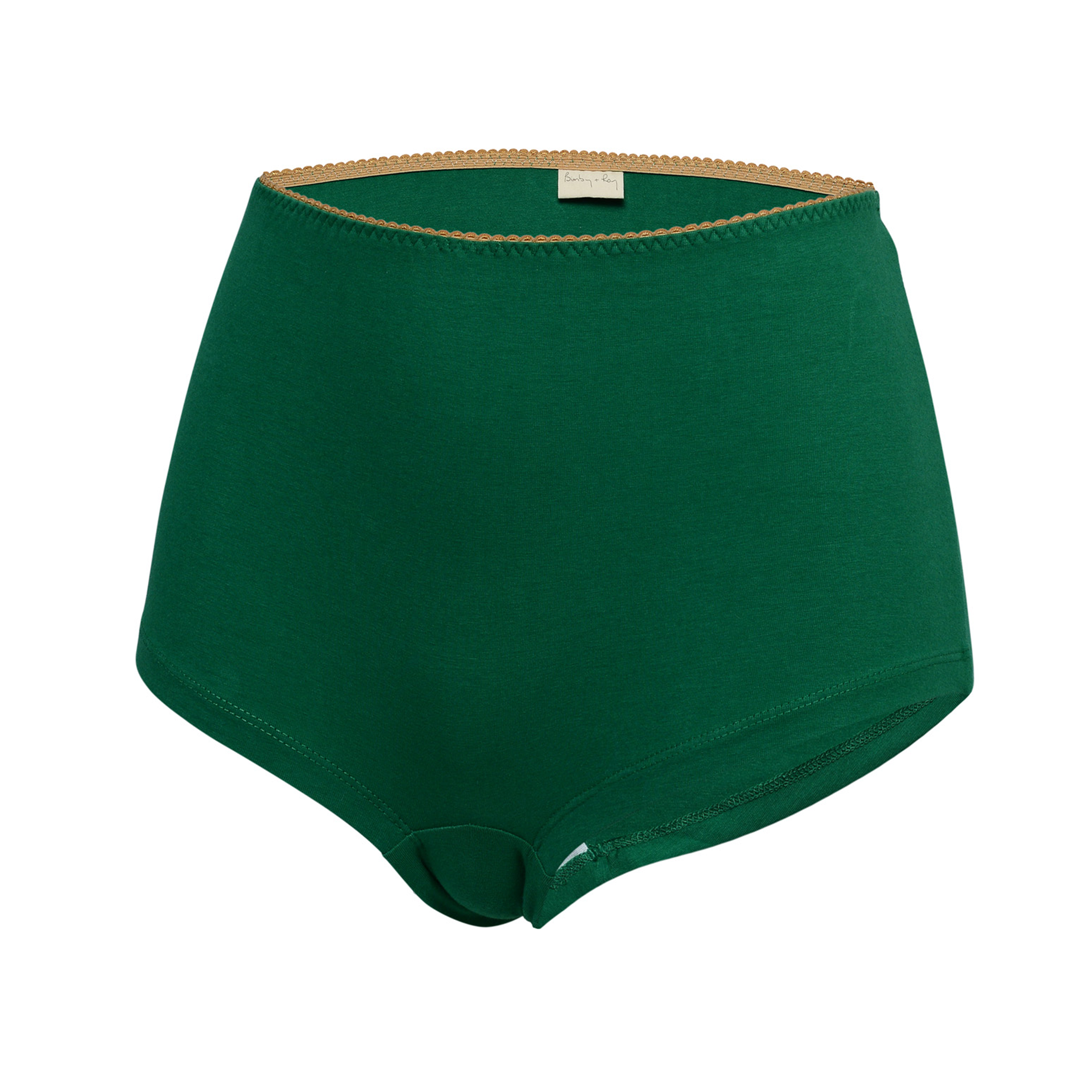 Cotton EMERALD GREEN Boyleg Bottoms