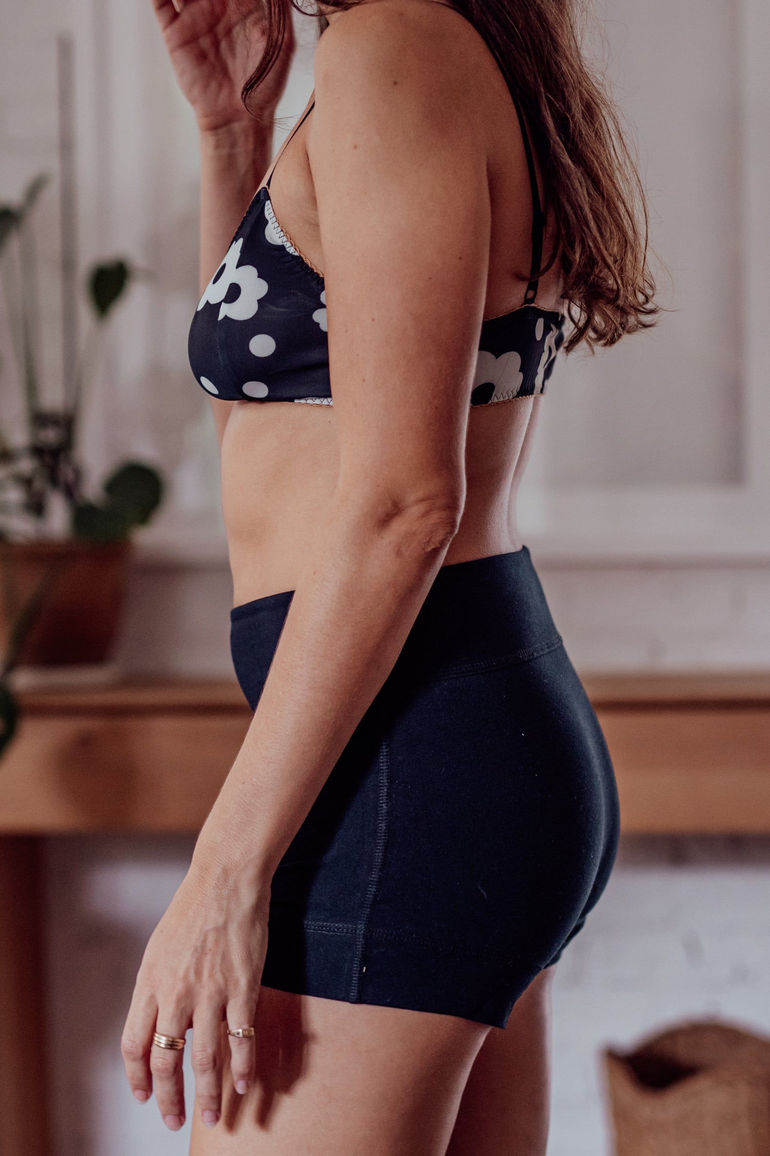 COTTON BLACK Mini Tights