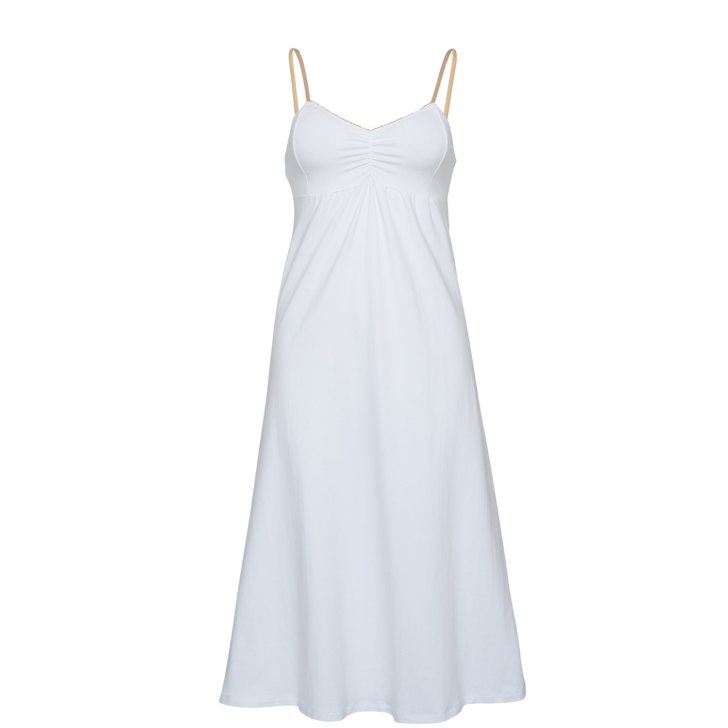 MIDI Cotton WHITE Nightie