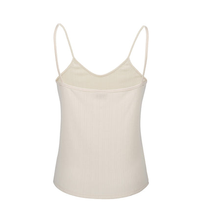 POINTELLE Cotton ALMOND Singlet