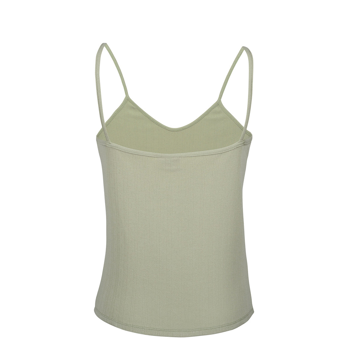 POINTELLE Cotton Pistachio Singlet