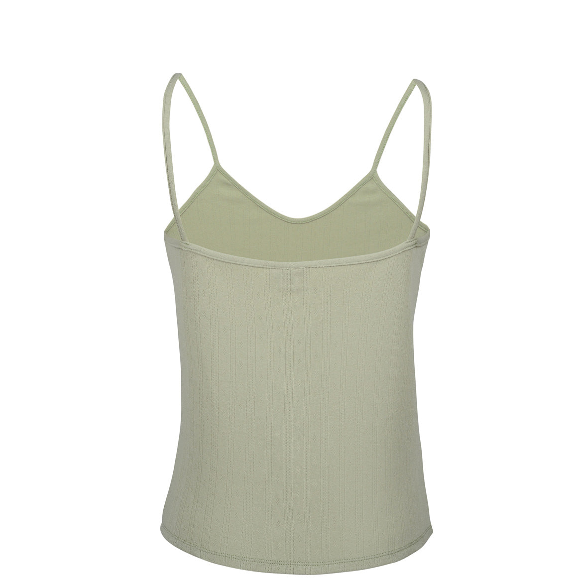 POINTELLE Cotton Pistachio Singlet