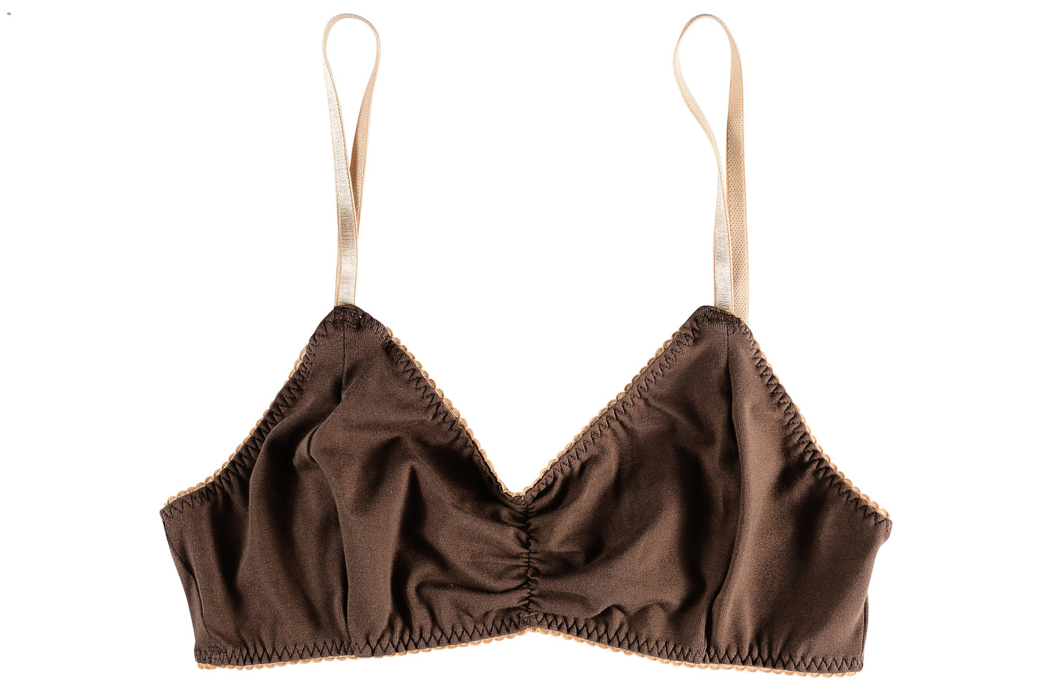 POCKETED Cotton COCOA BUTTER Bralette