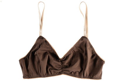 POCKETED Cotton COCOA BUTTER Bralette