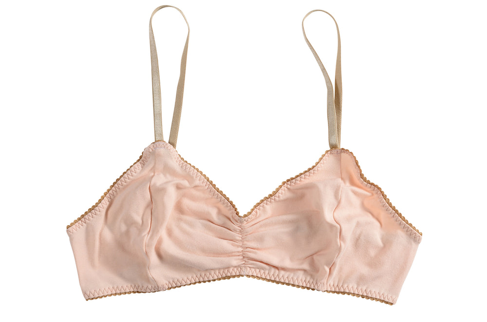 POCKETED Cotton BLUSH Bralette