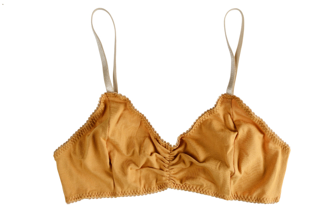 Cotton MUSTARD Bralette
