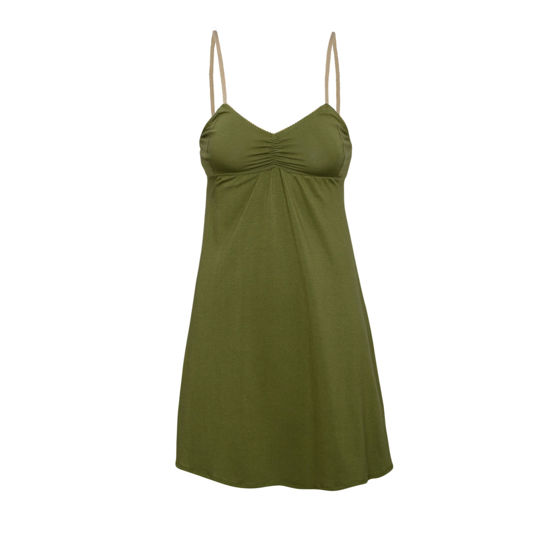 SHORT Cotton OLIVE GREEN Nightie
