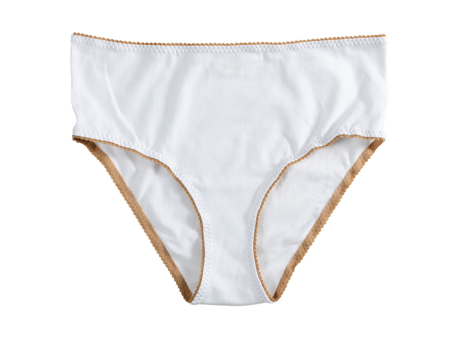 Cotton WHITE High Waisted Bottoms