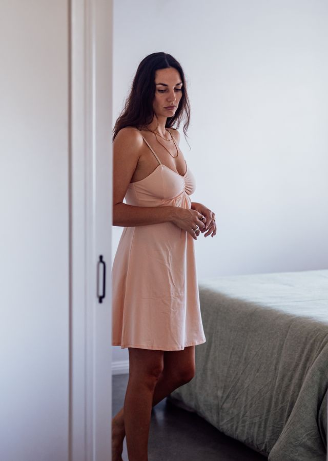 SHORT Cotton BLUSH Nightie