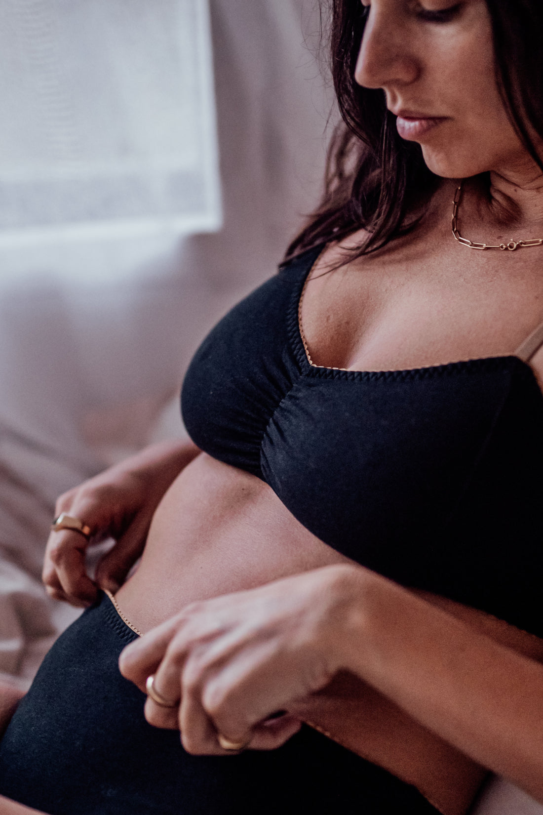 Cotton BLACK Bralette