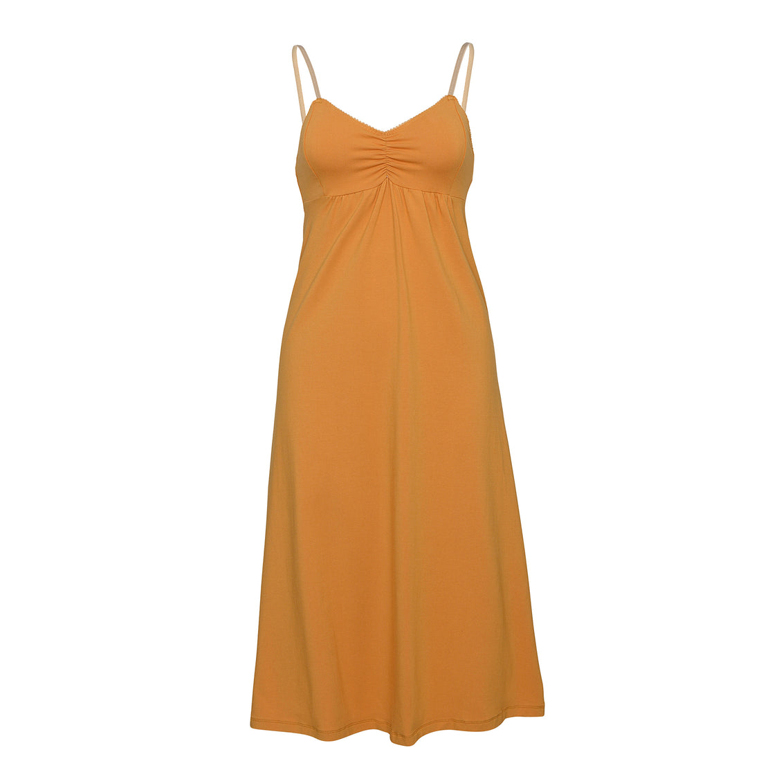 MIDI Cotton MUSTARD Nightie