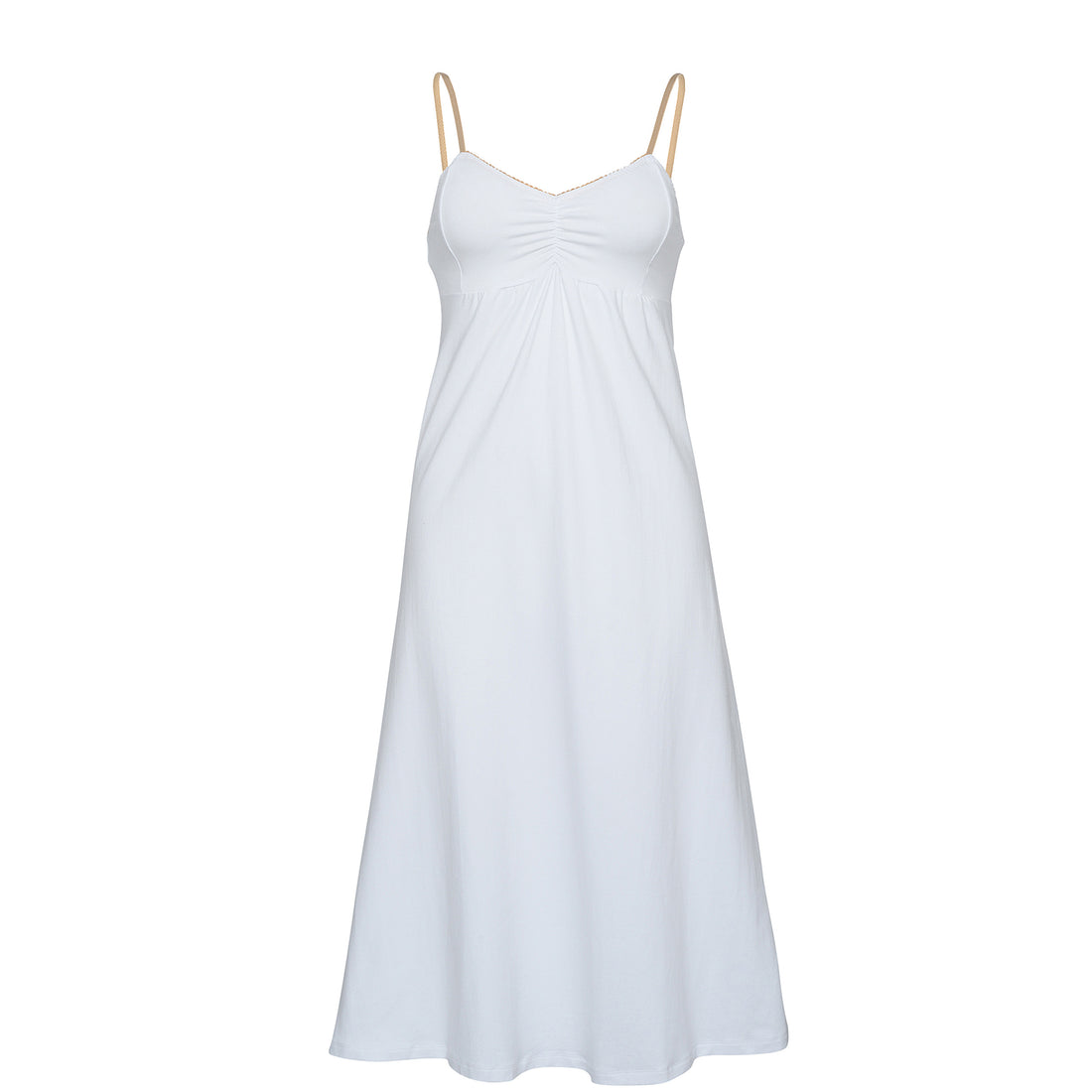 MIDI Cotton WHITE Nightie