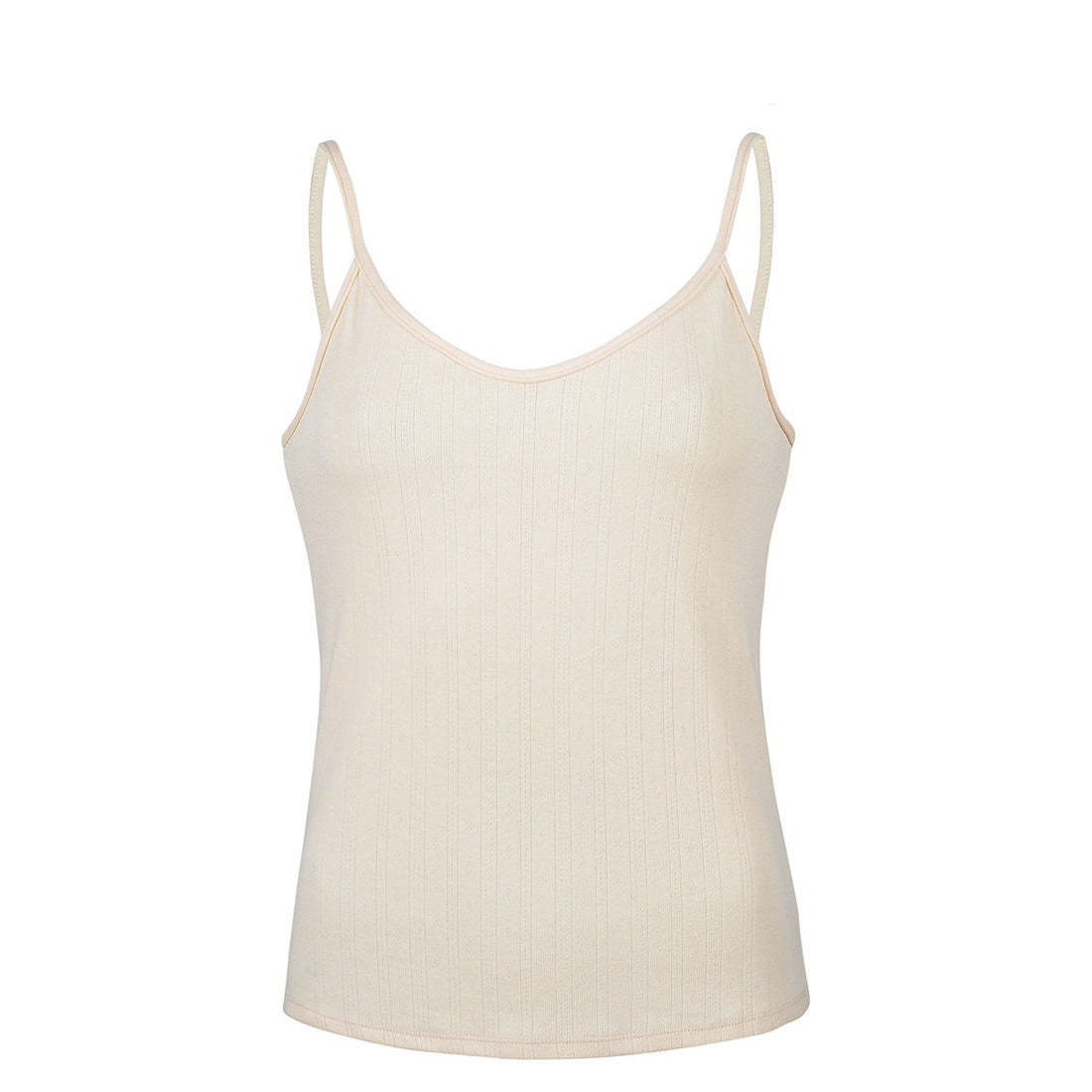 POINTELLE Cotton ALMOND Singlet