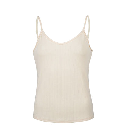 POINTELLE Cotton ALMOND Singlet