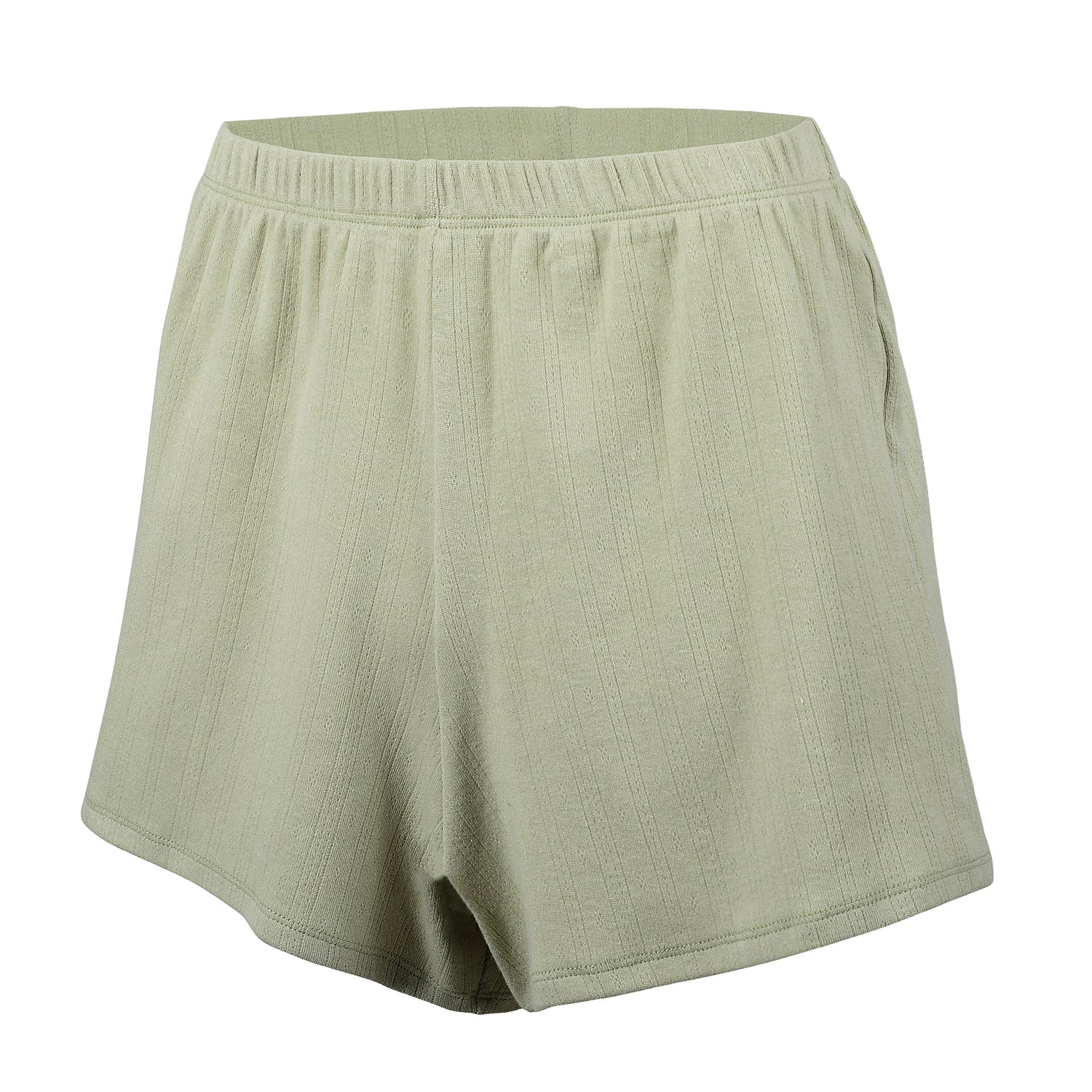 POINTELLE Cotton PISTACHIO Shorts