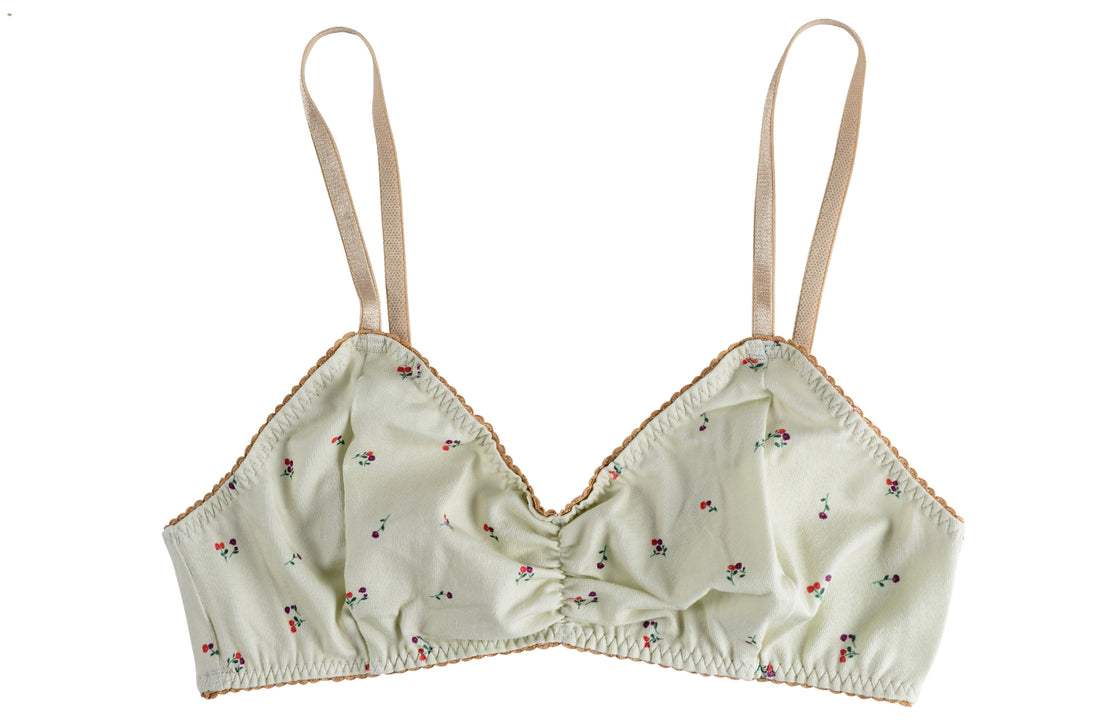 Cotton Printed POSY Bralette