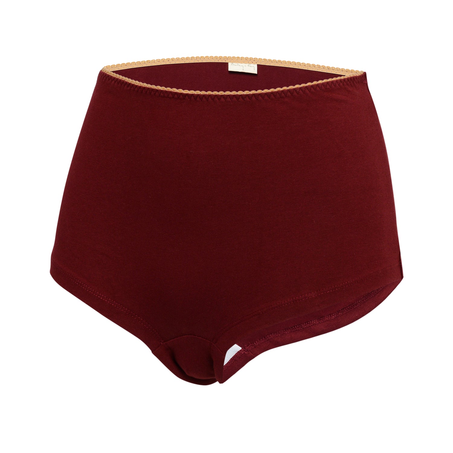 Cotton MULBERRY RED Boyleg Bottoms