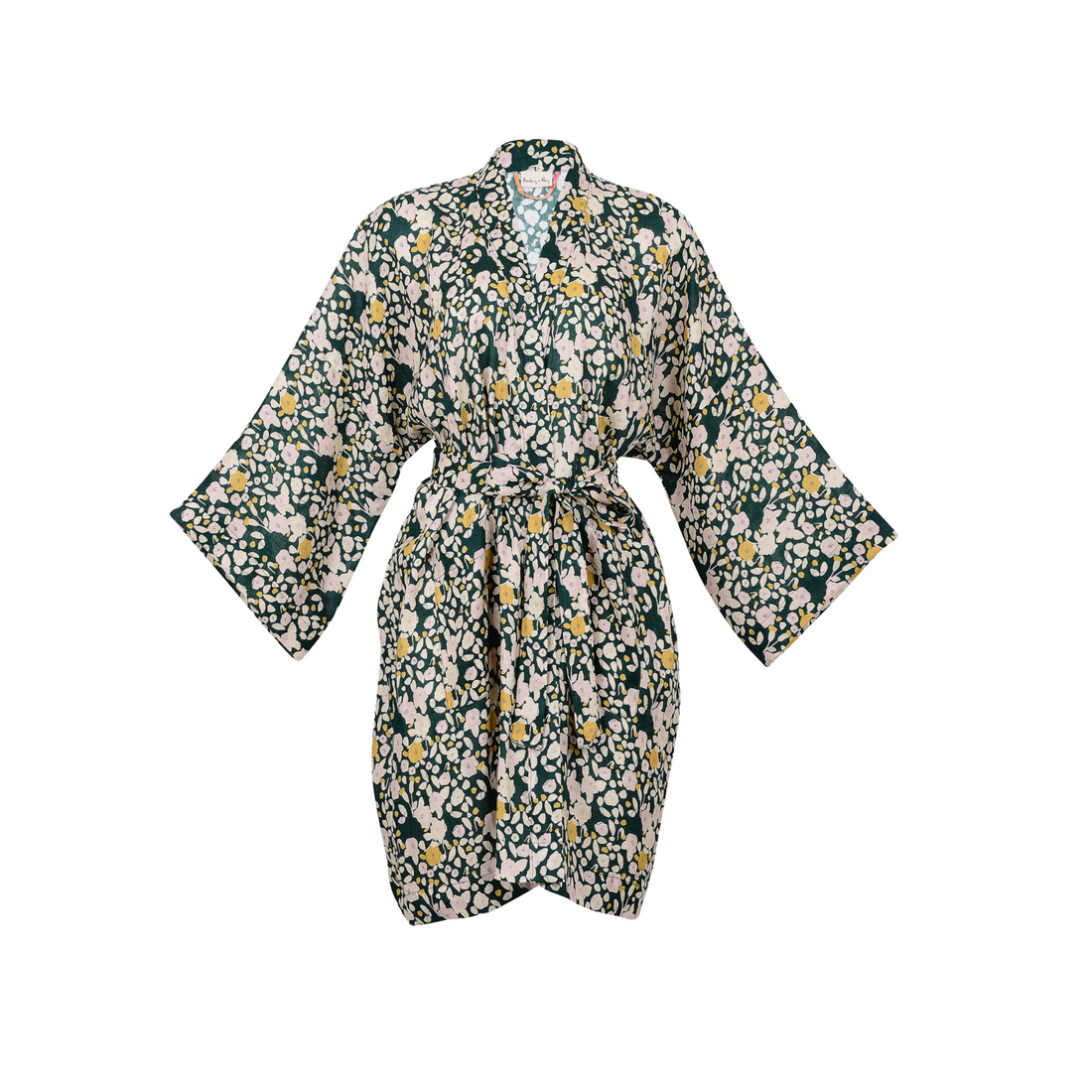 SHORT KIDA Linen Robe