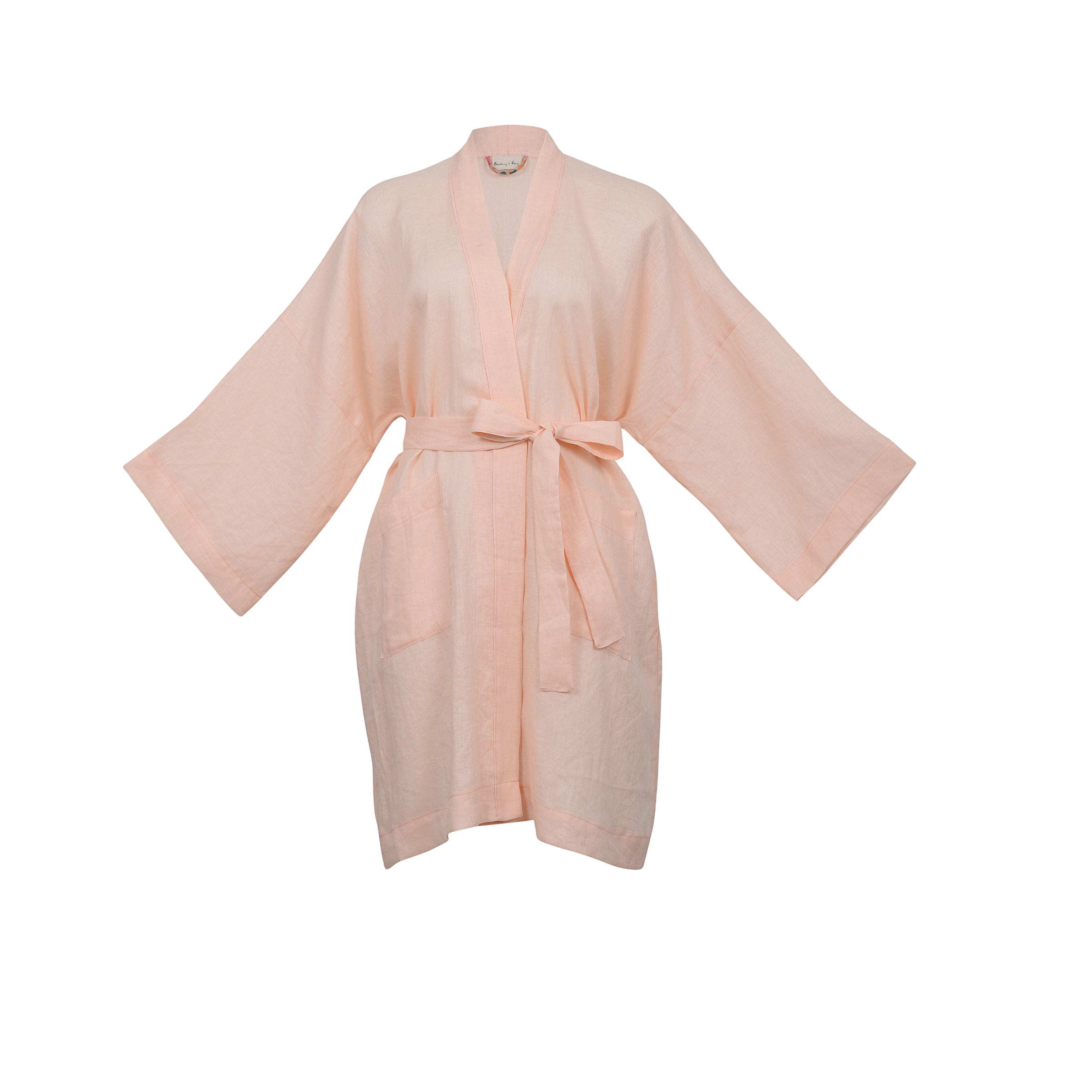 SHORT TASHI Linen Robe