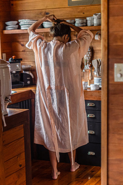 TASHI Linen Robe