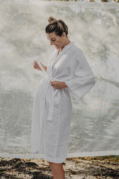 NILA Linen Robe